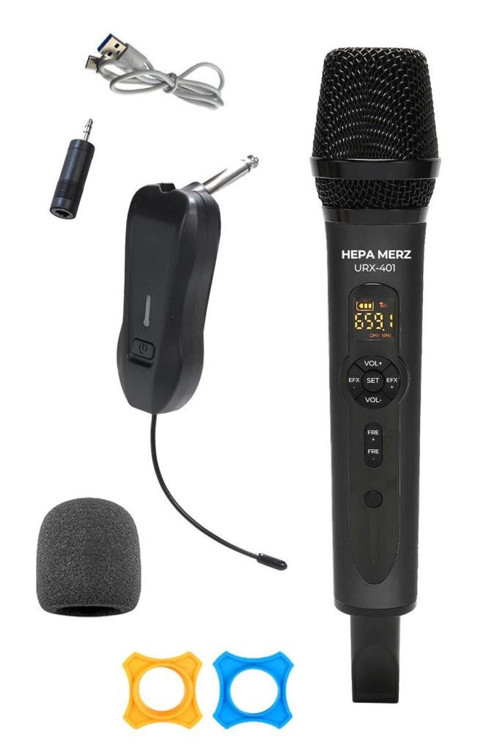 URX-401E UHF Yüksek Kaliteli Telsiz Kablosuz EL Mikrofonu