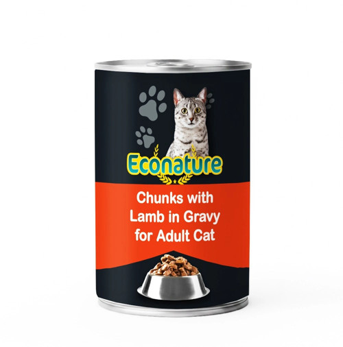 Kuzu Etli 400 gr Yetişkin Kedi Konservesi