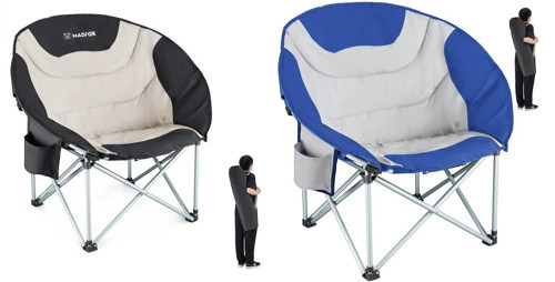 Moonchair Deluxe Katlanır Kamp Sandalyesi Mavi/Gri
