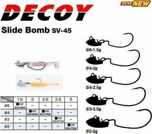 SV-45 5 Gram. 2 No. İğne Slide Bomb Jig Head
