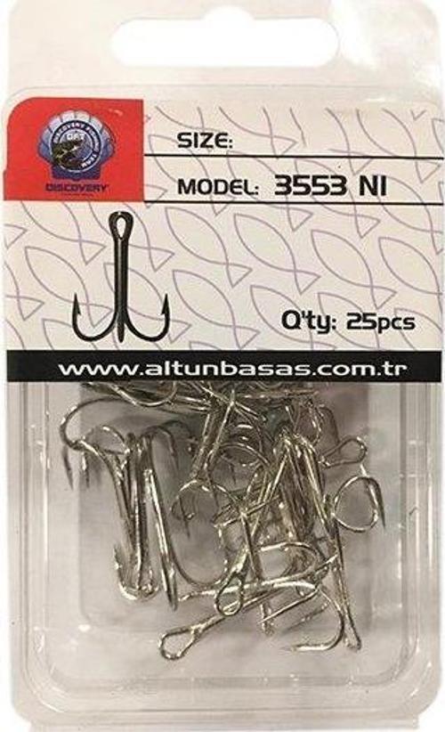 DFT 3553 3lü Olta İğnesi No:08 1/25