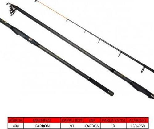Captain 1504 Matrix Elite Tele Surf Kamış 4.20cm 150-250gr Atar