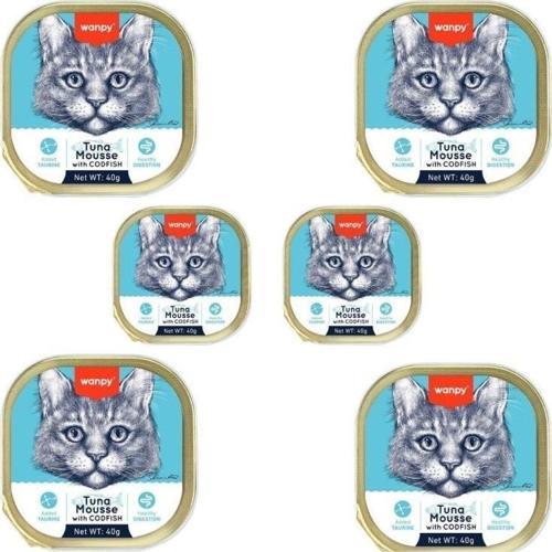 Kedi 40g 6lı Ton & Morina Balıklı Alutray Yaş Mama