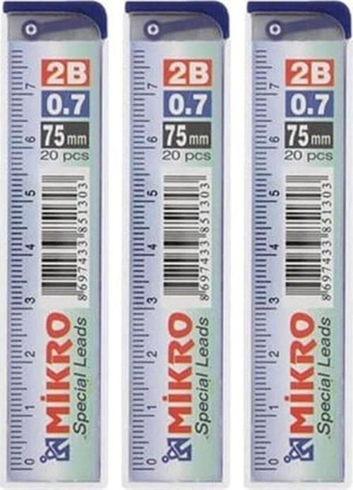 Cetvelli Kalem Ucu 0.7 Mm 3lü