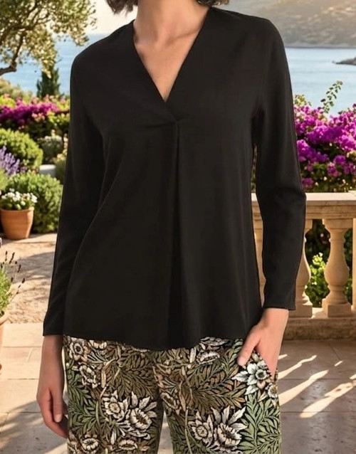 Bicomi Ultra-Yumuşak Pamuklu Nefes Alan Etnik Desenli Comfort-Fit Pijama Takımı