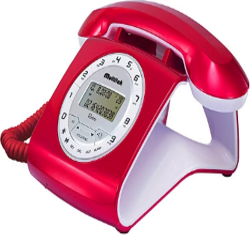 Retro Cıd  Masa Telefonu Kırmızı