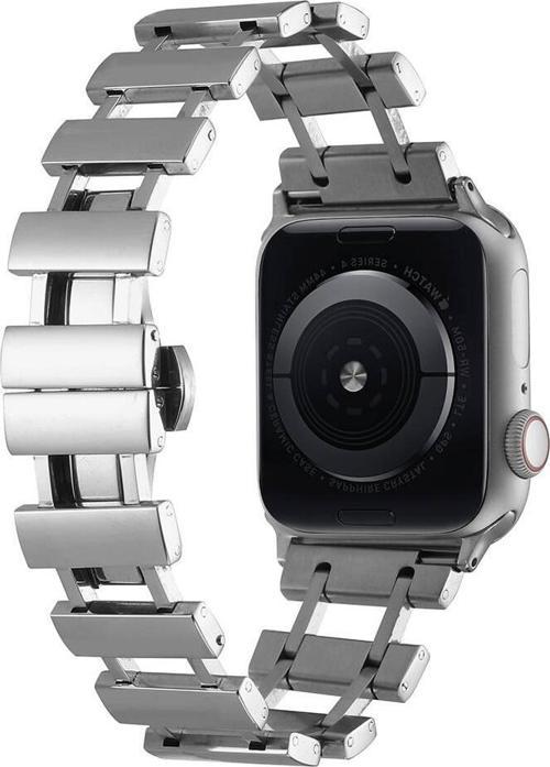 Watch Ultra 49mm Uyumlu KRD-96 Tasarım Metal Kordon