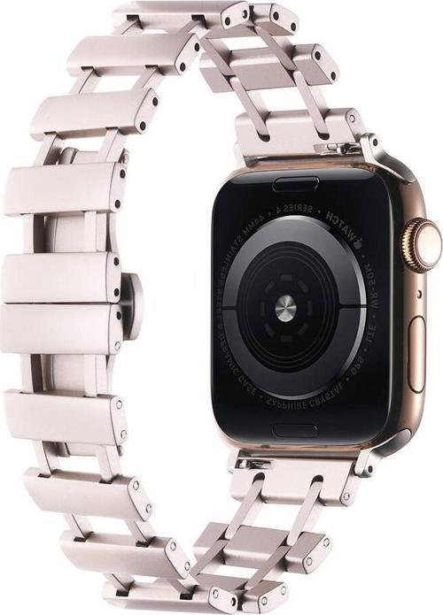 Watch Ultra 49mm Uyumlu KRD-96 Tasarım Metal Kordon