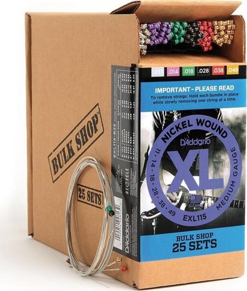 (25 SET) ELEKTRO GİTAR TEL SETİ, XL, 11-49, NICKEL