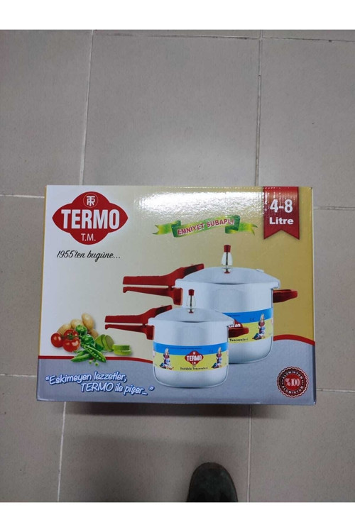 Alüminyum Düdüklü Tencere 8 Lt Ve 4 Lt Tencere Tek Kapak Iki Tencereyede Uyumludur