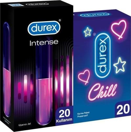 Chill Karma Paket Prezervatif 20’li+ Intense Uyarıcı Jel, 10 ml