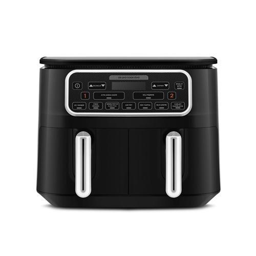 Air Pro Cook Duo Ev Yemeği XXXL Airfryer Black Chrome 8L