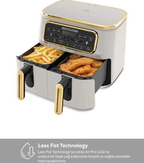 Air Pro Cook Duo Tandır Xxxl 4+4 Litre 8 Kişilik Stargold Airfryer