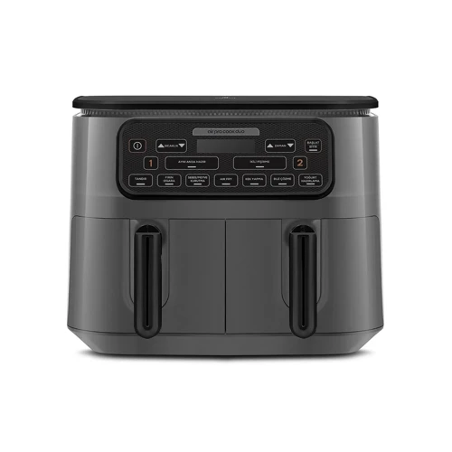 Air Pro Cook Duo Tandır XXXL Airfryer Space Gray Black 8L
