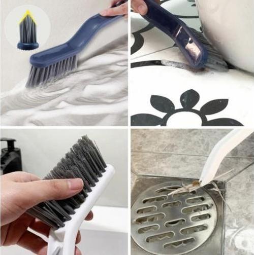 Köşe Temizleme Fırçası  Pencere Boşuk Kazıma Fırçası Cımbızlı Banyo Temizlik Fırçası  Sökme Aparatlı Bulaşık Fırçası
