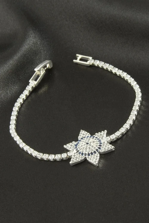 Yıldız Zirkon Taşlı Çocuk Bileklik 16 Cm