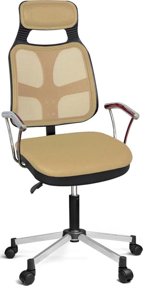 AS File Çalışma Koltuğu Krom Ayak Krem