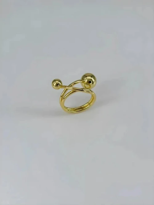 Ieg - 14 K Gold Kaplamalı Yüzük