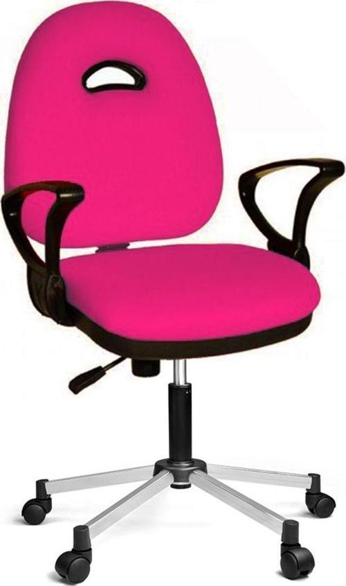 Kozmo Yönetici Koltuk Metalik Gri Boyalı Ayak Pembe