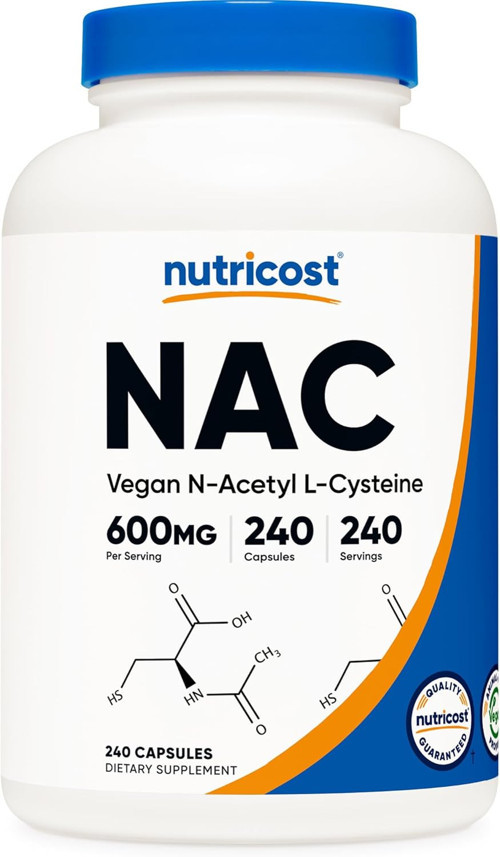 N-Acetyl L-Cysteine NAC 600mg 240 Vegetarian Caps