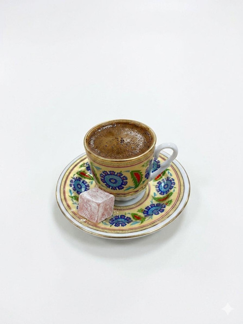 Porselen Kahve Takımı 6 Kişilik | Özel Tasarım | 90 ml