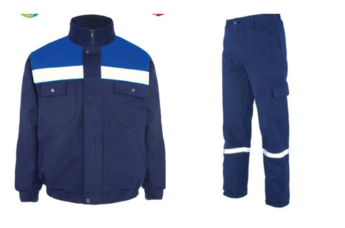 İş Takımı 7/7 Gabardin %100 Pamuk Kapitoneli Reflektörlü