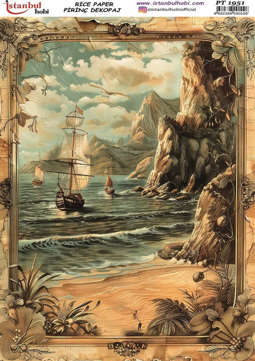 Pirinç Dekopaj Kağıdı 30x42cm PT-1951