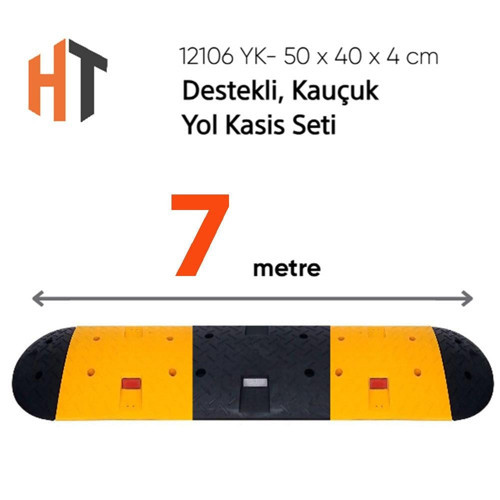 Destekli, Kauçuk Yol Kasisi Seti 7 Metre