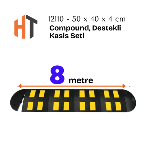 Kauçuk Yol Kasisi, Destekli Kasis Seti 8 Metre