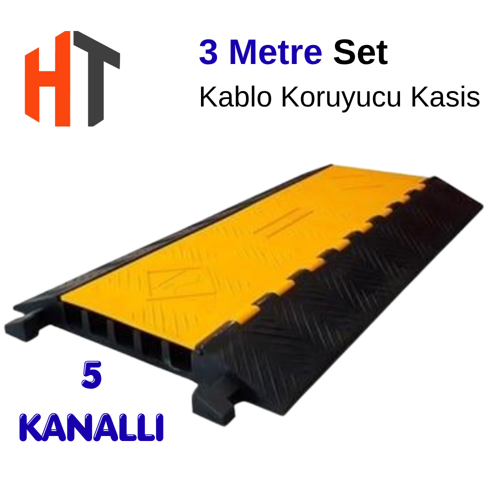 5 Kanallı Hız Kesici Seti - Kablo Koruyucu 3 metre