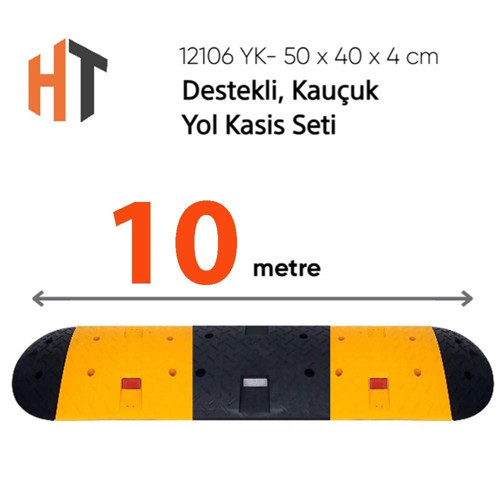 Destekli, Kauçuk Yol Kasisi Seti 10 Metre