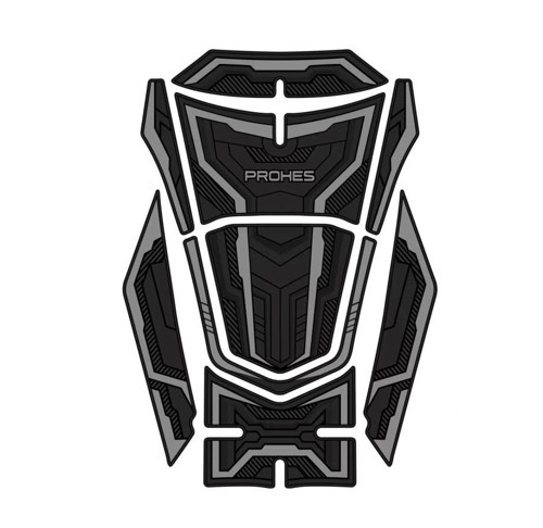 PH-701 PCX 2021-2024 KAUÇUK TANKPAD TAKIMI GRİ