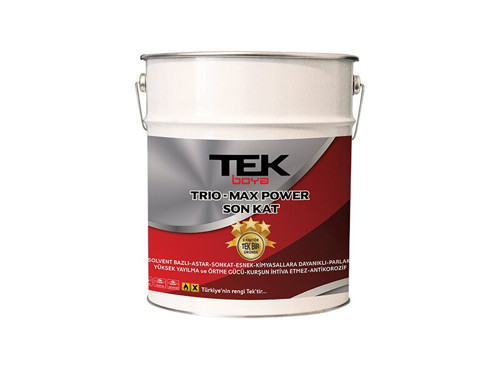Tek Trio-Max Power 3'ü Bir Arada Sentetik Boya (Antipas-Astar-Son Kat) 2,5 Lt