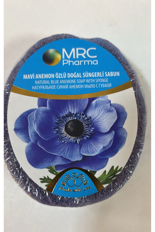 Mavi Anemon Özlü Doğal Süngerli Sabun 135 Gr