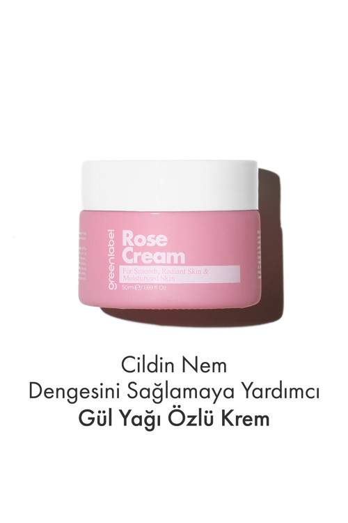 Gül Yağı Kremi Nemlendirici, Kırışıklık Karşıtı Ve Cilt Sıkılaştırıcı Bakım 50 Ml