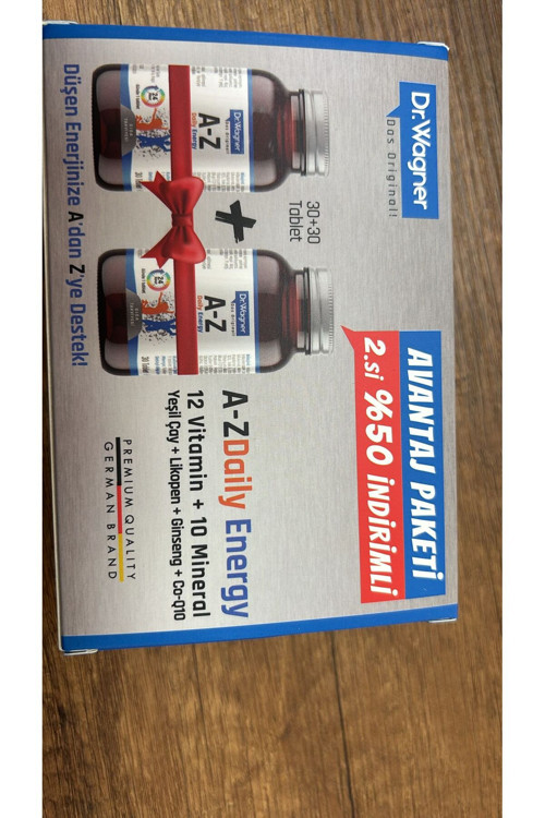 Dr. Wagner A-Z Daily Energy 30+30 Tablet- 2'Li Avantaj Paket