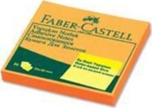 Faber-Castell Not Kağıdı 50*50 Yapışkanlı Fosforlu Turuncu 