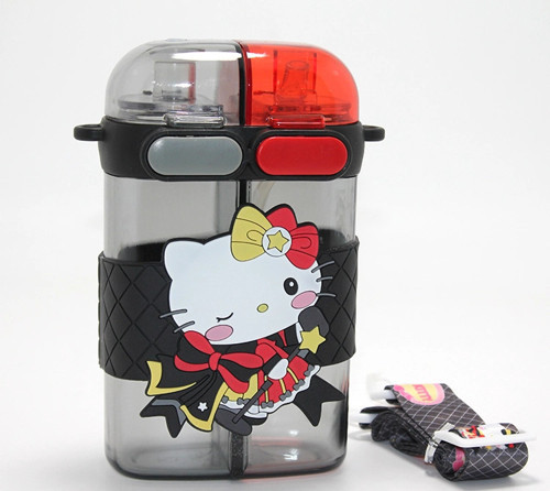 Hello Kitty Figürlü Çift Bölmeli Matara Suluk