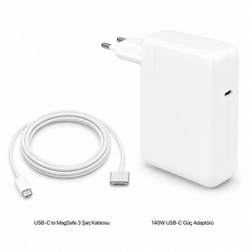 Apple MacBook Pro 16 inç M5 Max 140W USB-C Magsafe 3 Güç Adaptörü