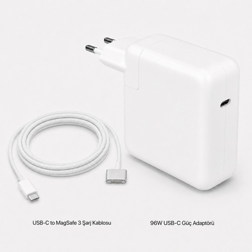 Apple MacBook Pro 14 inç M4 (2024) 96W USB-C Magsafe 3 Güç Adaptörü