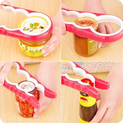4 Boy Kapak Açıcı Pratik Kavanoz Açacağı  Şişe Açacağı -