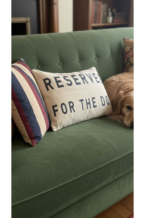 Reserved For Dog Kırlent Kılıfı (35X50 Cm)