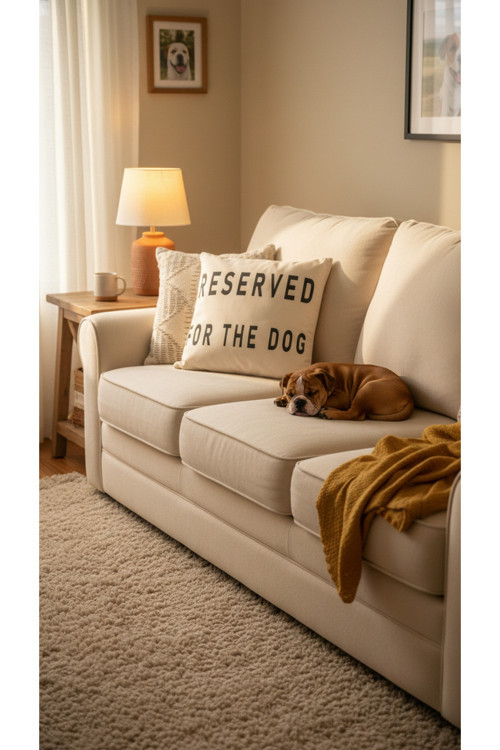 Reserved For Dog Kırlent Kılıfı(43X43 Cm)