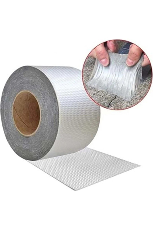 Su Geçirmez Sızdırmaz Alev Dayanıklı Sakız Bant 48 Mm X 2 Mt Alüminyum Tamir Bandı