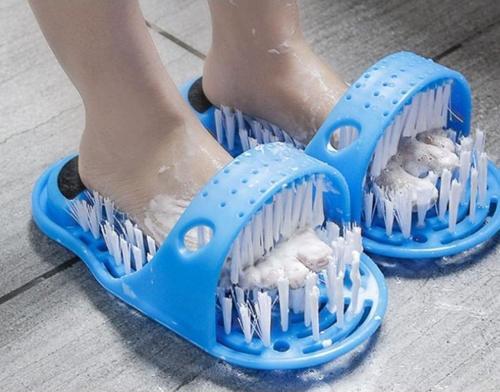 Ayak Yıkama Terliği Easy Feet Banyo Ponza Taşlı Vantuzlu Otomatik