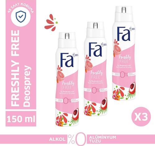Freshly Free Greyfurt & Liçi Deosprey X 3 Adet