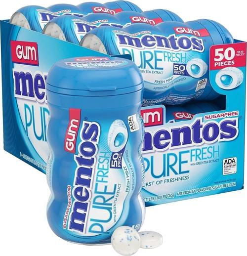 Pure Fresh Nane Aromalı Şekersiz Draje Sakız 4 Adet * 60 Gr.