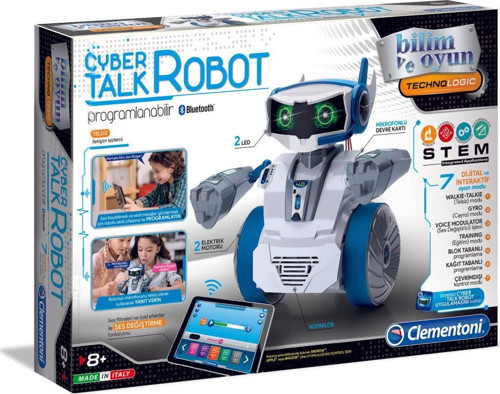 Robotik Laboratuvarı - Cyber Talk Robot Clementoni Lisanslı 64447