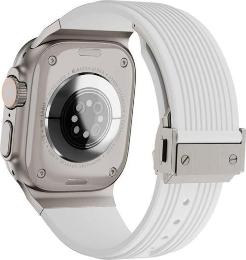 Watch 42mm Uyumlu KRD-113 Spor Görünümlü Silikon Kordon