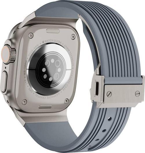 Watch 42mm Uyumlu KRD-113 Spor Görünümlü Silikon Kordon